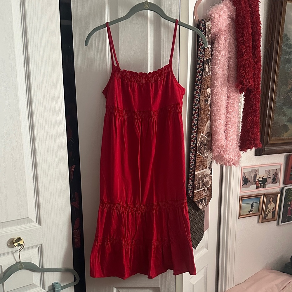 Red Sleeveless Dress